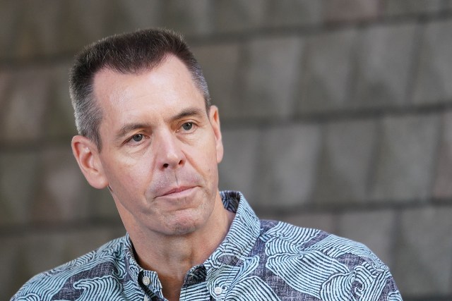 Hawaiiana Airlines President and CEO Peter Ingram during Coronavirus press conference.
