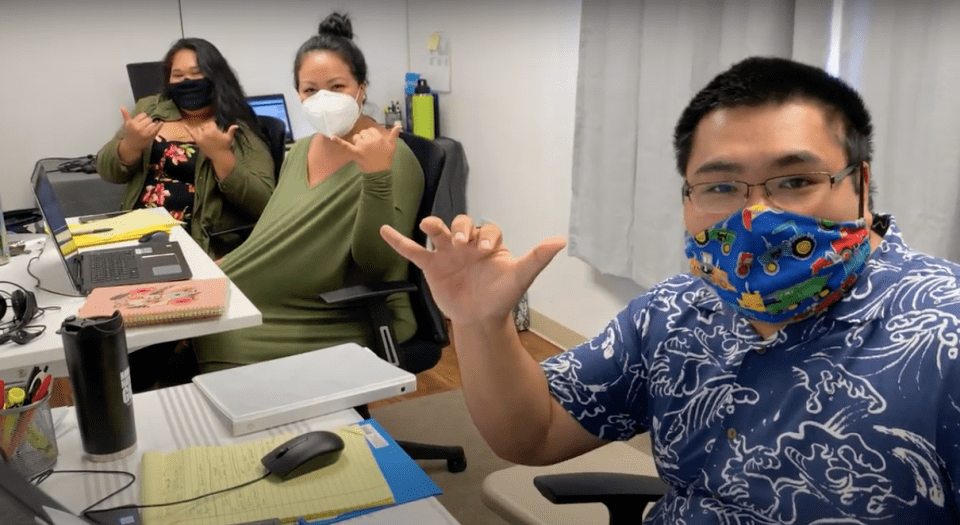 Council for Native Hawaiian Advancement (CNHA) staff members Anela Woods, Sasha Pule-Nicholas and Jaren Tengan help Hawai‘i families impacted by the coronavirus cover rent, mortgage or utility bills through the nonprofit’s Kahiau and Ho‘āla relief programs. A recent donation from three local businesses – MANAOLA, Honua Consulting and American Savings Bank – will enable CNHA to help up to 1,000 families pay for essential household items like groceries, prescription medicines and toiletries. 