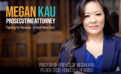 Megan Kau Promises To ‘Prosecute All Crimes’ In New TV Ad