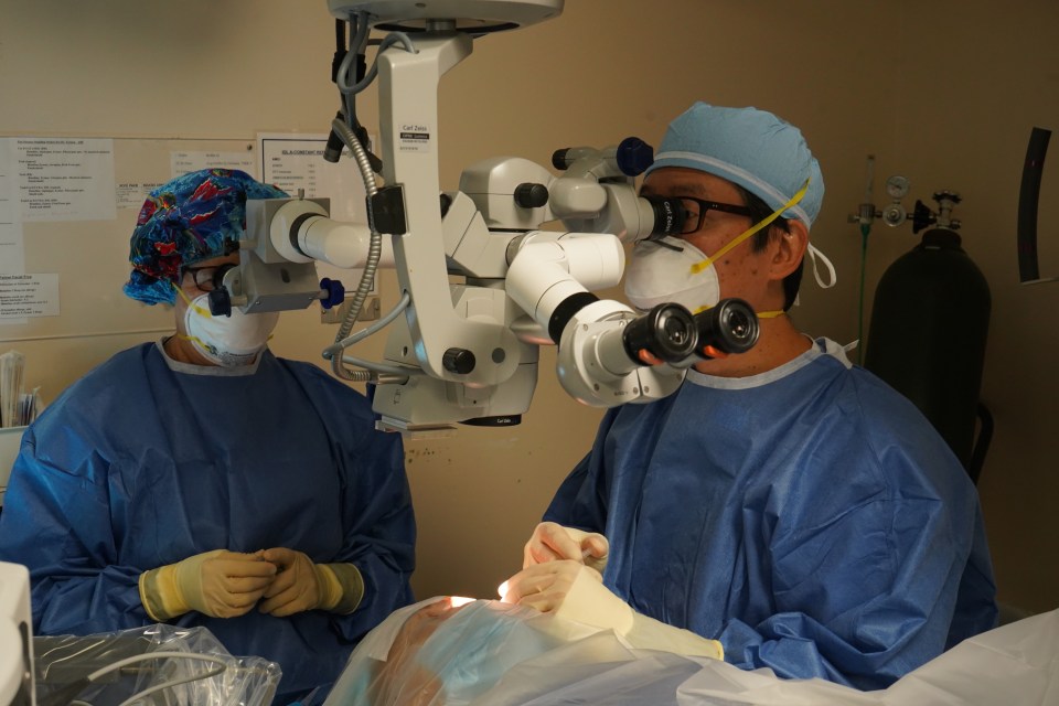 Eight patients received free cataract surgery at the Hawaiian Eye Center, in an annual event funded by The Atherton Family Foundation in conjunction with Hawaiian Eye Foundation and Project Vision. 