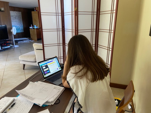 desk, school, distance learning, The New Classroom, education, Hawaii
