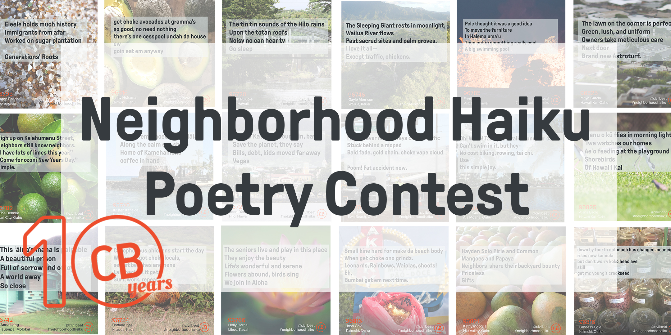 Neighborhood Haiku Poetry Contest 2020 - Honolulu Civil Beat
