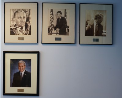 Honolulu Prosecutor portraits in the prosecutor’s office with Charles Marsland and Keith Kaneshiro. January 12, 2021.