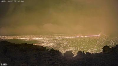 Mauna Loa Erupts, Sending Ash Nearby