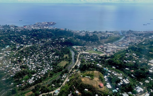 The Mataniko river sits on the eastern side of the city of Honiara, the capital of the Solomon Islands