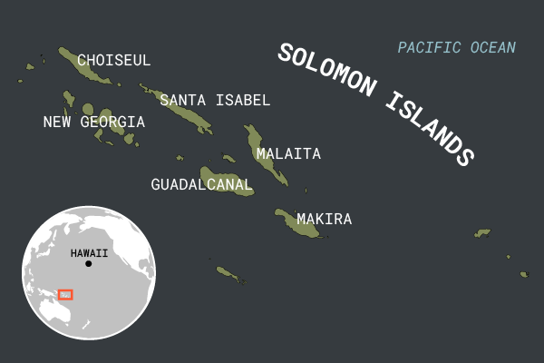 Map of Solomon Islands