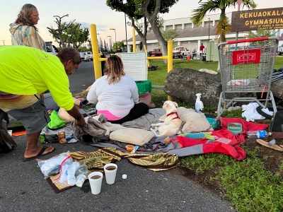 Kona Police Remove Homeless Camps From County Aquatic Center