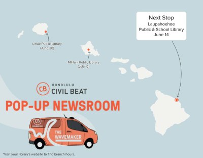 Civil Beat’s Pop-Up Newsroom Is Heading To Laupahoehoe