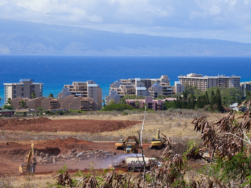 The Department of Education said it would open a temporary elementary school in West Maui at the Kapalua airport. (David Croxford/Civil Beat/2023)