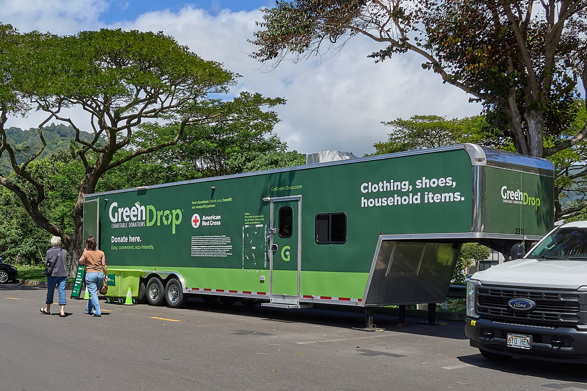 Green Drop Location, Manoa Marketplace March 10, 2025 (David Croxford/Civil Beat/2025)