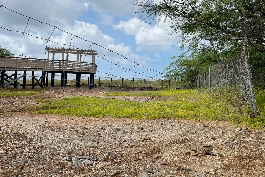 The Betty Nagamine Bliss Memorial Overlook has been noticeably closed since December 2024 photographed Saturday, June 21, 2025, in ʻEwa Beach. It is located in the  Pearl Harbor National Wildlife Refuge - Honouliuli Unit at 91-139 Aipoola Pl, Ewa Beach, HI 96706